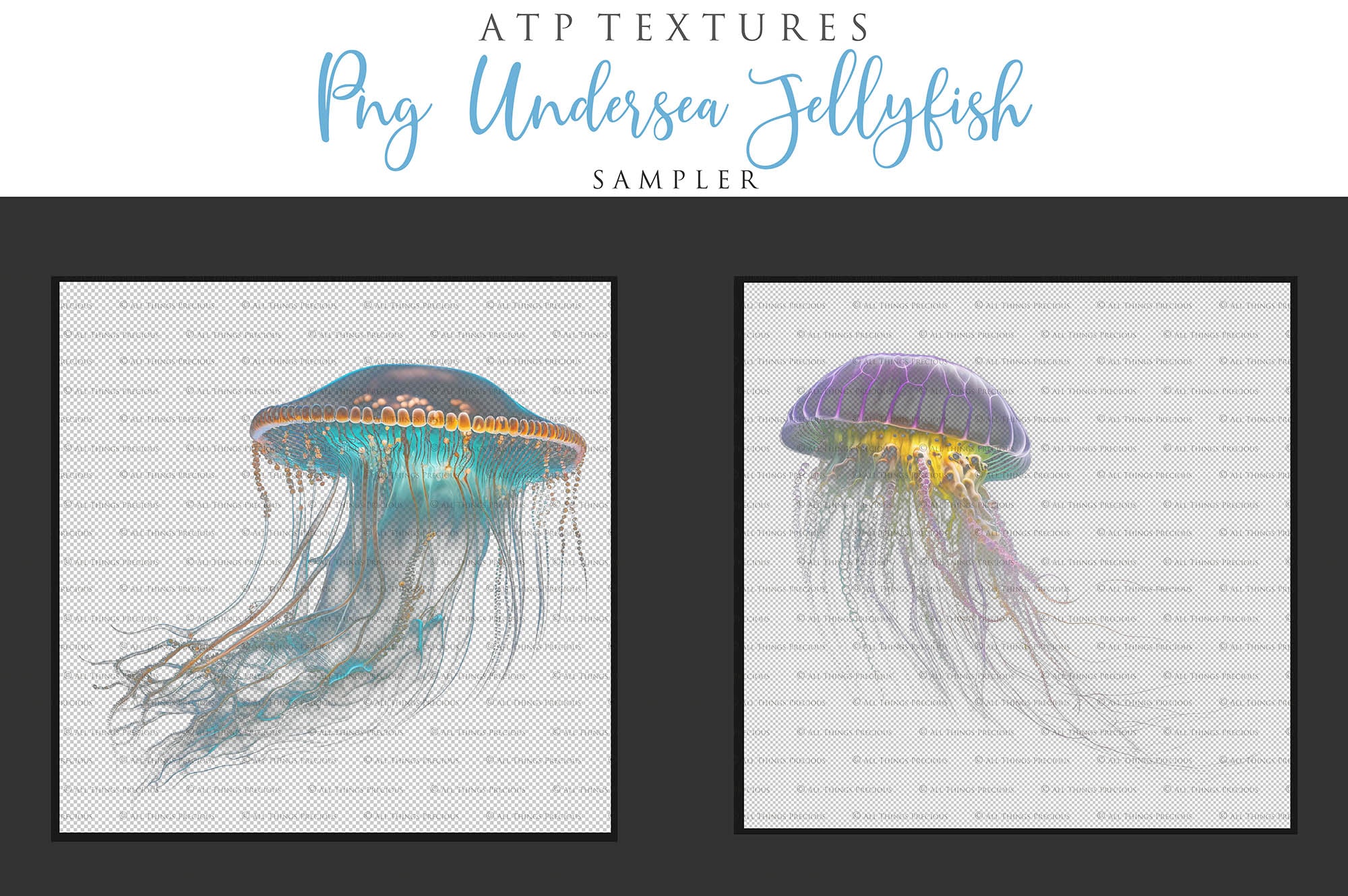 Png Overlays for photographer and digital artists. Jellyfish Overlays, Bubble Overlays, fine art photo overlays by ATP textures. High resolution, 300dpi.